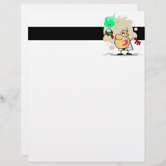 crazy mad scientist cartoon (Front/Back)
