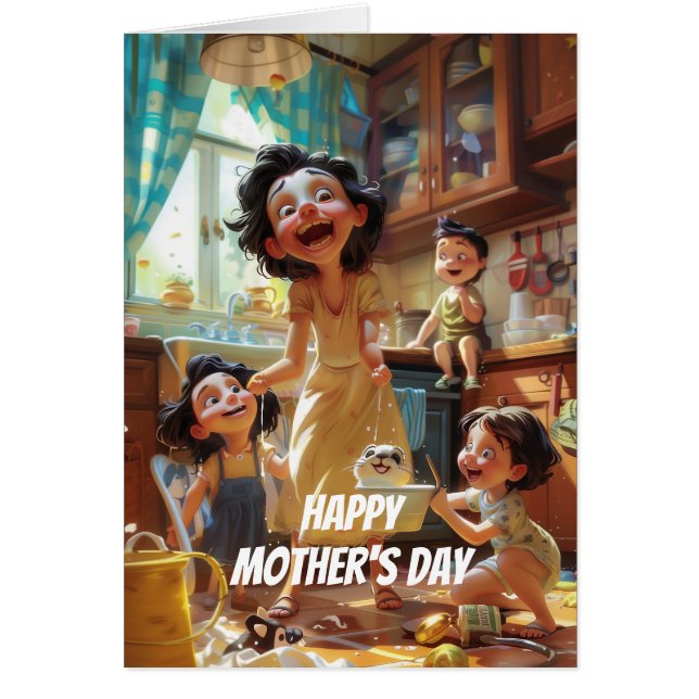 Crazy Mom  Cards (Front)