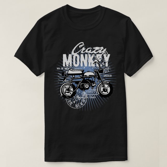 Crazy Monkey Bike Pullover  (Design Front)