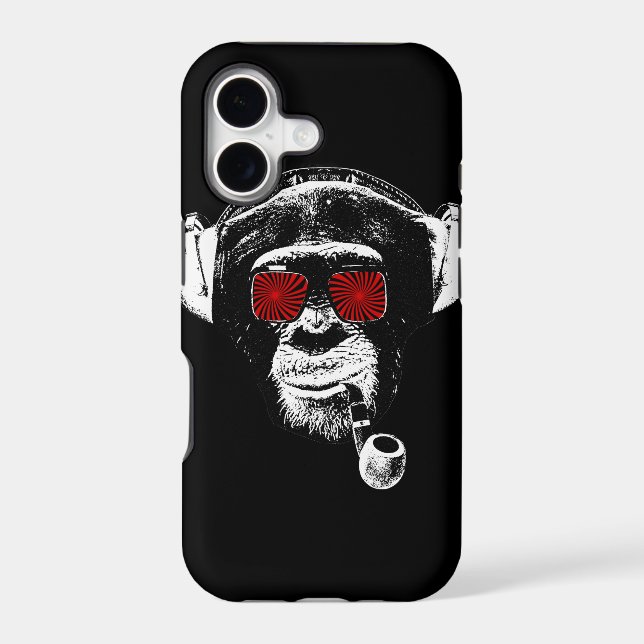 Crazy monkey iphone case (Back)