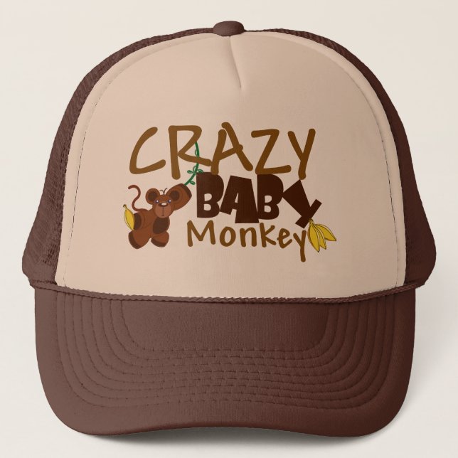 Crazy Monkey Trucker Hat (Front)