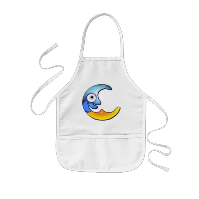 Crazy Moon Cartoon Apron (Front)