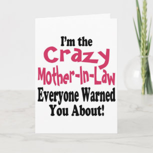 Crazy Mother-in-Law Holiday Card