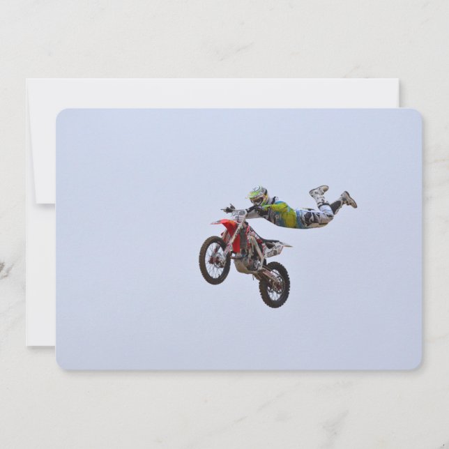Crazy Motocross Invitation (Front)