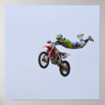 Crazy Motocross Poster at Zazzle