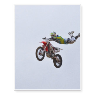 Crazy Motocross Temporary Tattoos