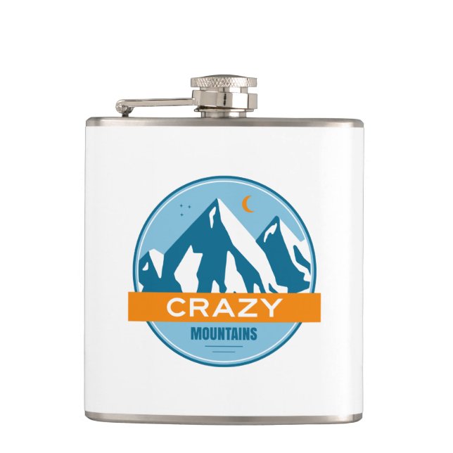 Crazy Mountains Montana Flask (Front)