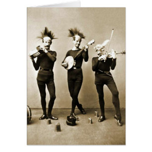 Crazy  Musicians Birthday Card