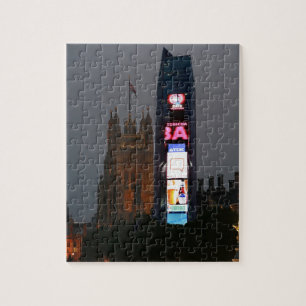 Crazy! New York City meets London Jigsaw Puzzle