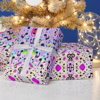 Crazy Notes Wrapping Paper
