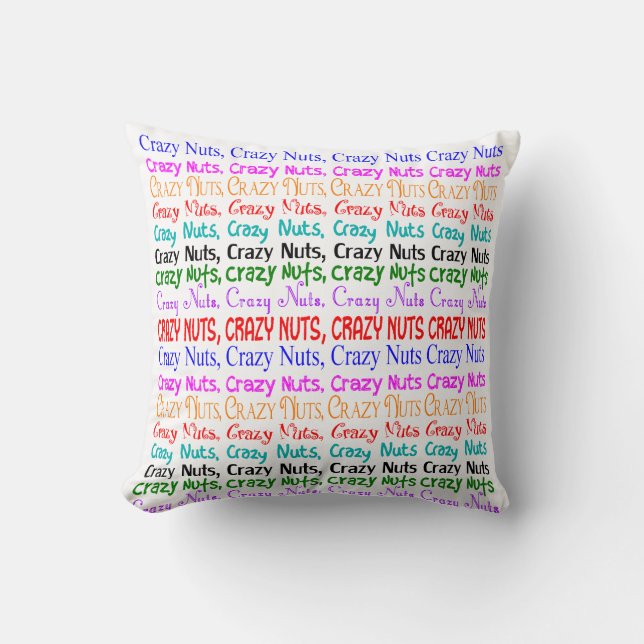 Crazy Nuts Pillow (Front)