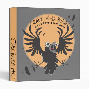 Crazy Old Birb Raven Binder