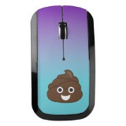 Crazy Ombre Poop Emoji Computer Mouse at Zazzle