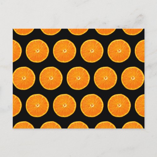 Crazy on Clementines _ Black Postcard