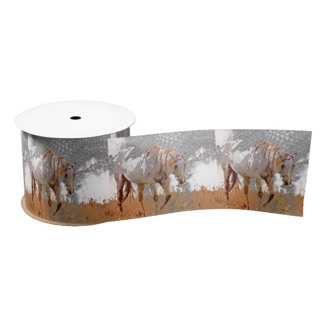 Crazy Paint - Horse Satin Ribbon (Spool)