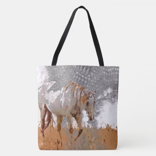 Crazy Paint _ Horse Tote Bag