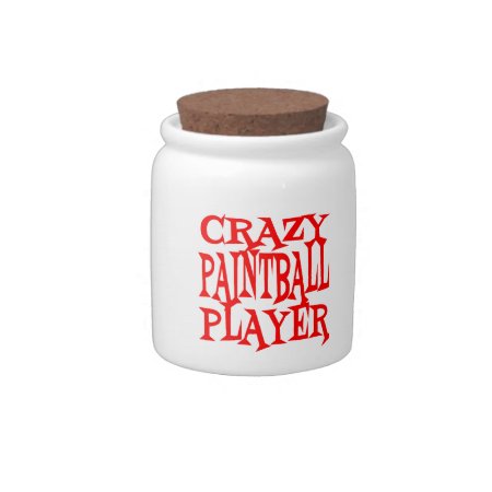 Crazy Paintball Player Candy Jar
