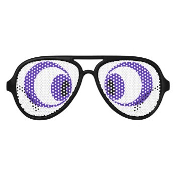 Crazy Party Eyes Aviator Sunglasses by DigiGraphics4u at Zazzle