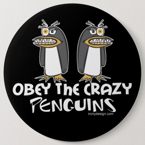 Crazy Penguins Button