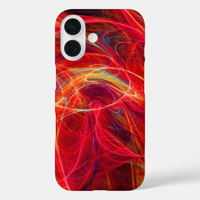 CRAZY PHOTON Abstract Red Yellow Fractals,Swirls Case-Mate iPhone Case (Back)