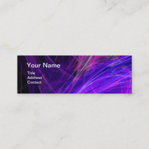 CRAZY PHOTON MONOGRAM gem blue Mini Business Card