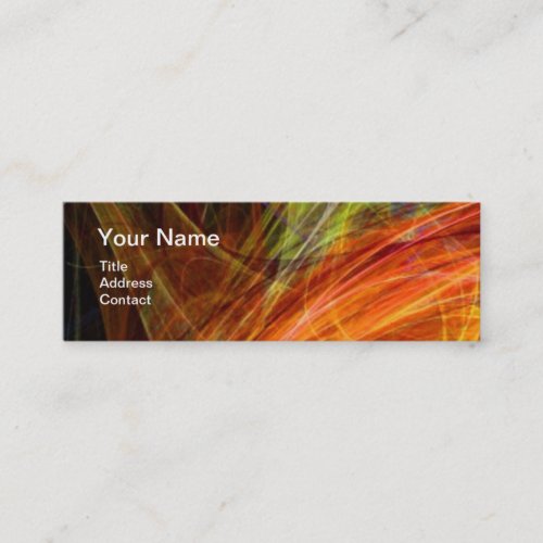 CRAZY PHOTON MONOGRAM gem orange Mini Business Card