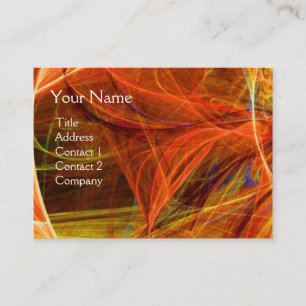 CRAZY PHOTON monogram Vibrant black red yellow Business Card