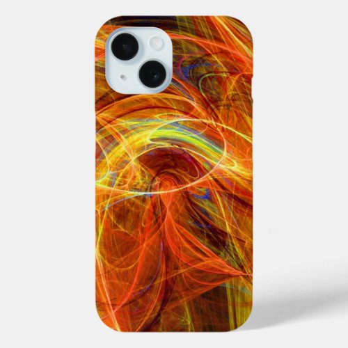 CRAZY PHOTON orange pink iPhone 15 Case