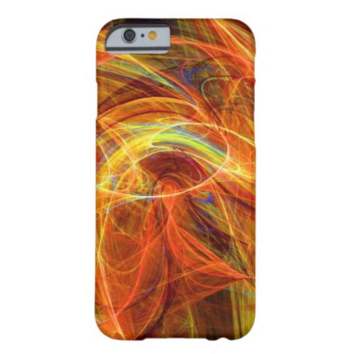 CRAZY PHOTON Orange Pink Yellow Fractal Swirls Barely There iPhone 6 Case