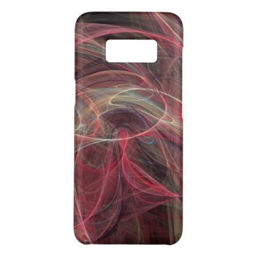 CRAZY PHOTON Pink Grey Fractal Waves Case_Mate Samsung Galaxy S8 Case