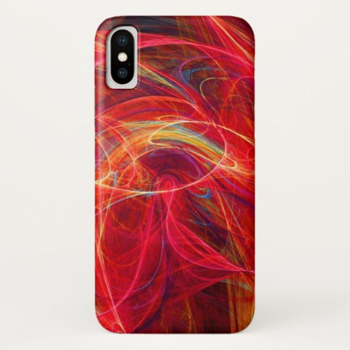 CRAZY PHOTON pink red iPhone X Case