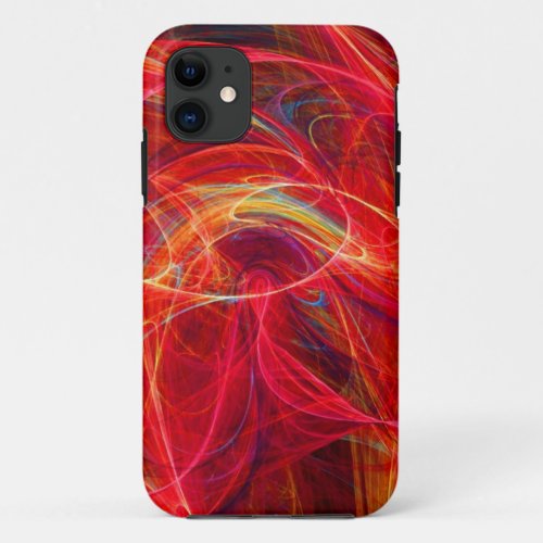 CRAZY PHOTON pink red iPhone 11 Case