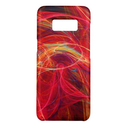 CRAZY PHOTON Pink Red Yellow Fractal Waves Case_Mate Samsung Galaxy S8 Case