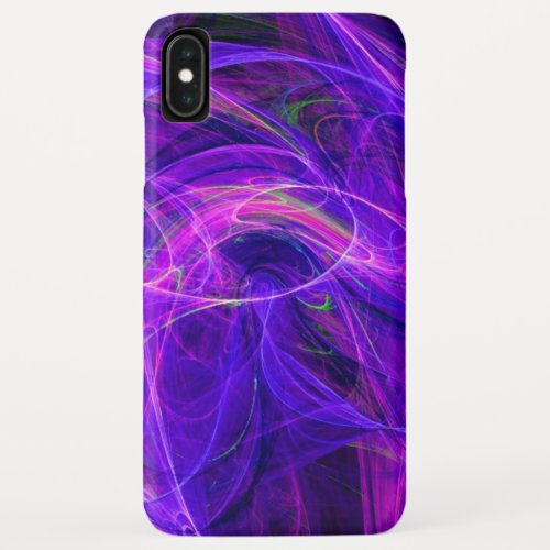 CRAZY PHOTON purple blue iPhone XS Max Case