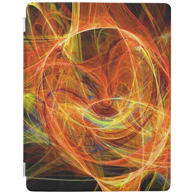CRAZY PHOTON red yellow iPad Smart Cover (Front)