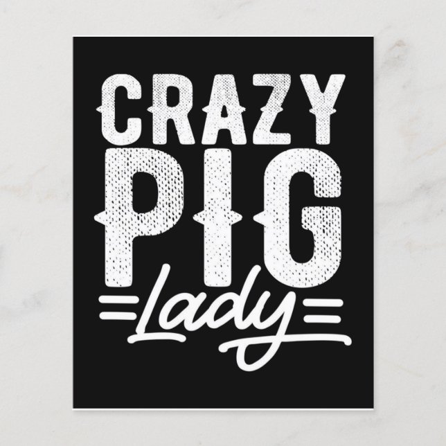 Crazy Pig | Lady Farming | Student Gift Flyer (Front)