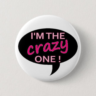 crazy pinback button