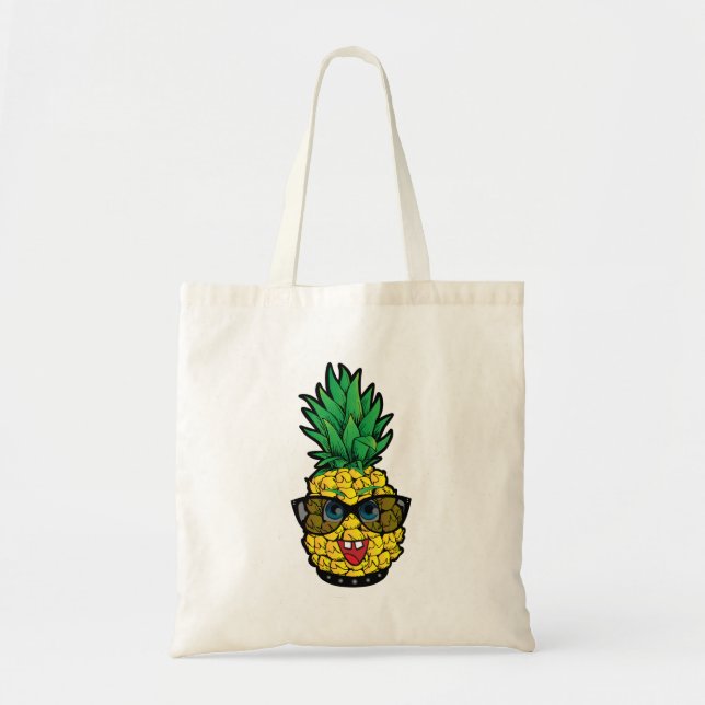 Crazy Pineapple Tote Bag (Front)