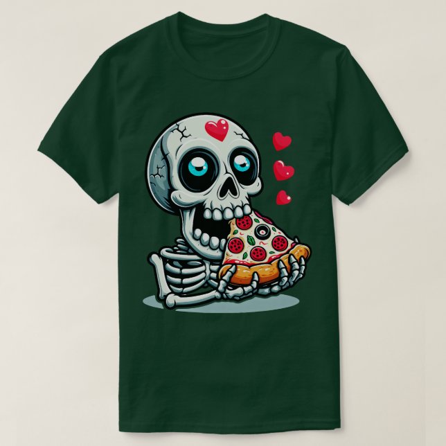 Crazy Pizza Eater T-Shirt (Design Front)