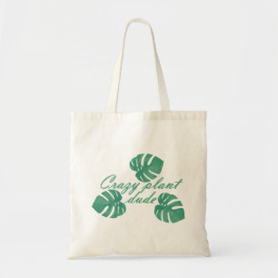 Crazy plant dude tote bag