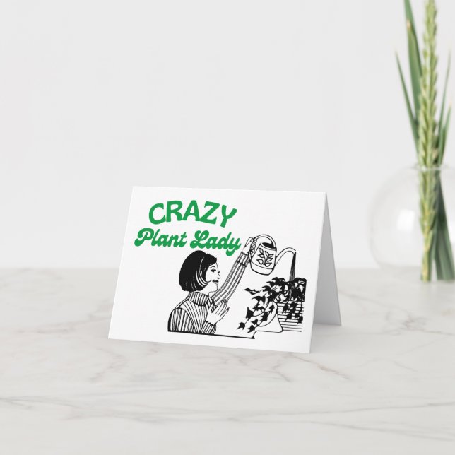 Crazy Plant Lady Card (Front)