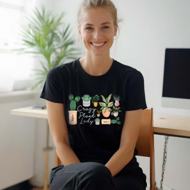 Crazy Plant Lady | Chic Watercolor Potted Plants Tri-Blend Shirt (Crazy Plant Lady | Chic Watercolor Potted Plants Tri-Blend Shirt
)