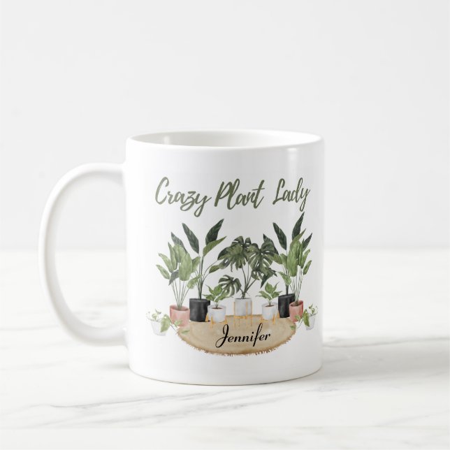 Crazy Plant Lady Coffee Mug (Left)