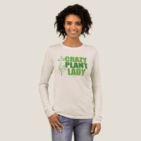 Crazy Plant Lady Cute Long Sleeve Women's Tri-Blend Shirt