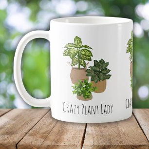 Crazy Plant Lady Funny Classic Mug, 11 oz Coffee Mug