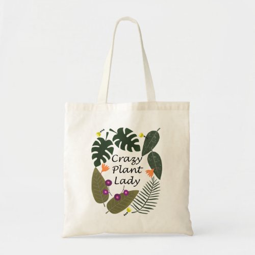 Crazy plant lady Funny Gift for house plants lover Tote Bag