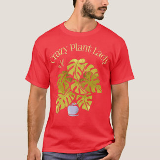 Crazy Plant Lady Gardener Gardening Plant Lover Bo T-Shirt