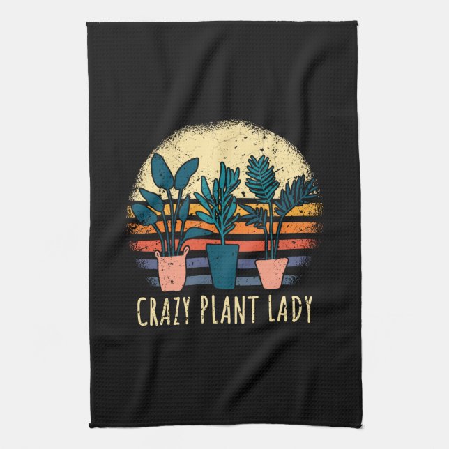 Crazy Plant Lady Kitchen Towel (Vertical)