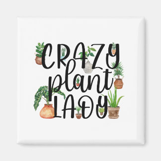 Crazy Plant Lady Magnet Classic