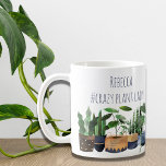 Crazy Plant Lady Pot Plant & Cactus  Coffee Mug<br><div class="desc"># crazy plant lady Boho Personalized Pot Plant & Cactus Design .</div>